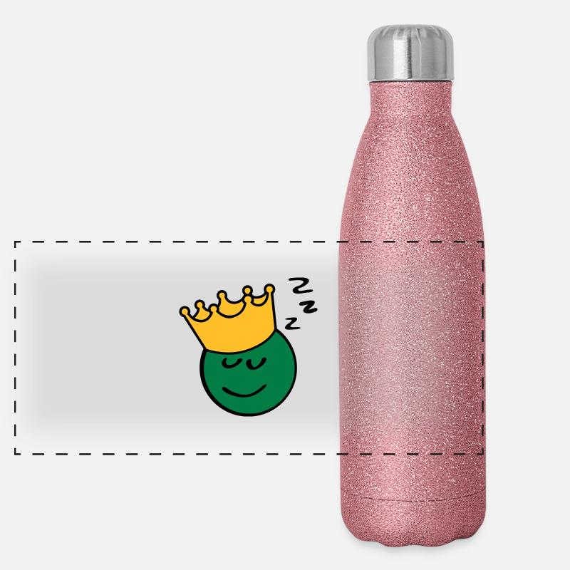 Erbsenkönig sleep Panorama Glitzer Isolierflasche 500 ml