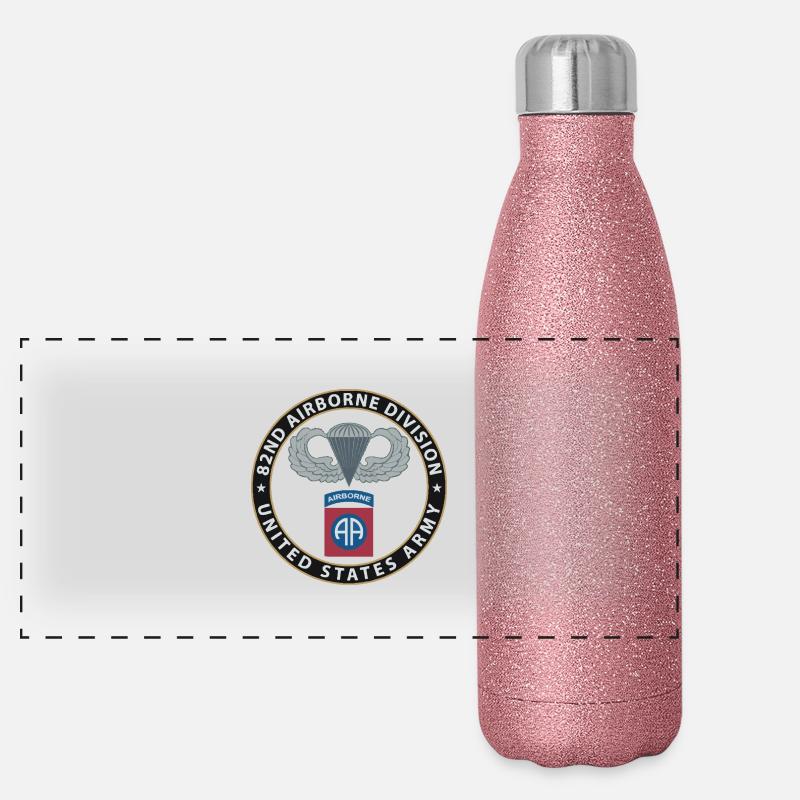 82nd-2 Panorama Glitzer Isolierflasche 500 ml