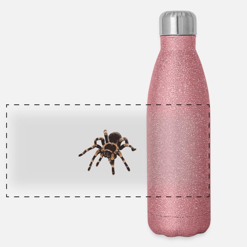Tarantula Brachypelma smithi Gourde isotherme panoramique pailletée 500 ml