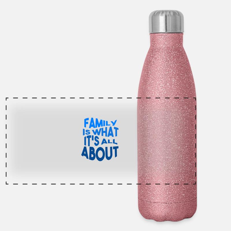 Family - Love Panoramic Glitter Thermal Bottle 500 ml