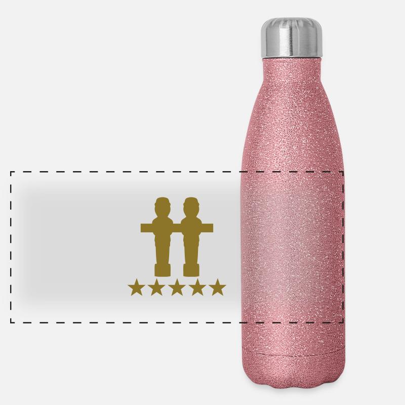 fouseball kicker Gourde isotherme panoramique pailletée 500 ml