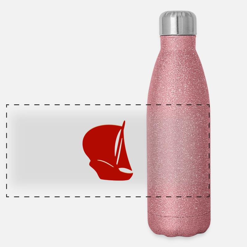 pirates Voilier Gourde isotherme panoramique pailletée 500 ml