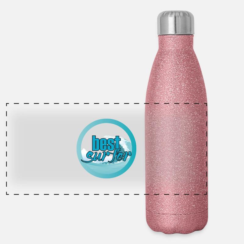 Surfer / Surf: Les meilleurs surfeurs Gourde isotherme panoramique pailletée 500 ml