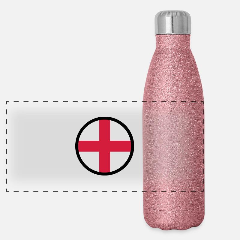 Unter dem Zeichen von England Panorama Glitzer Isolierflasche 500 ml