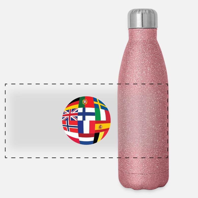 L'Europe Gourde isotherme panoramique pailletée 500 ml