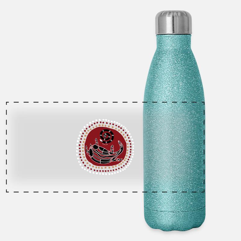 Aborigene72 Gourde isotherme panoramique pailletée 500 ml