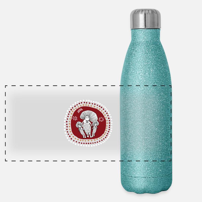 Aborigene76 Gourde isotherme panoramique pailletée 500 ml