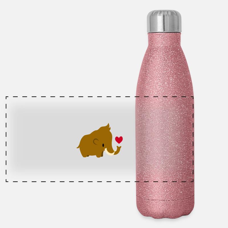 Petit mammouth laineux Gourde isotherme panoramique pailletée 500 ml