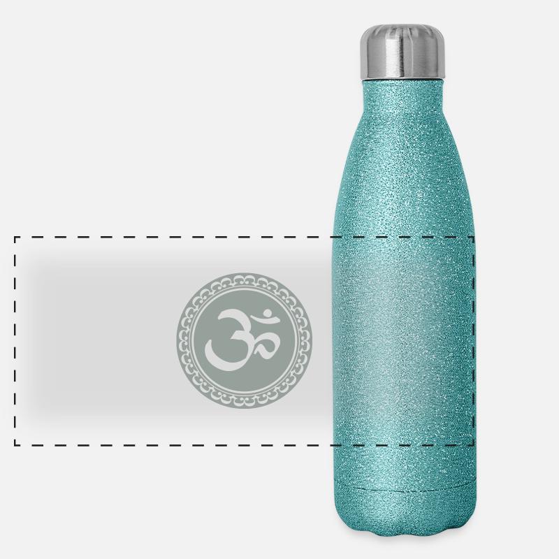 Om Mani Padme Hum Panorama Glitzer Isolierflasche 500 ml