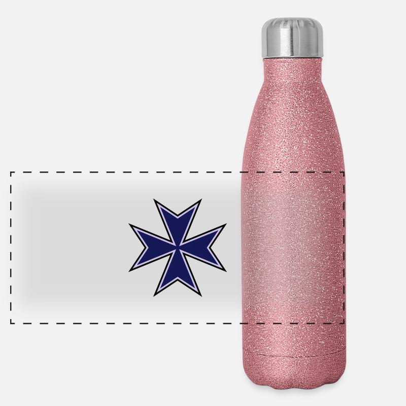 Maltese Cross__V003 Gourde isotherme panoramique pailletée 500 ml