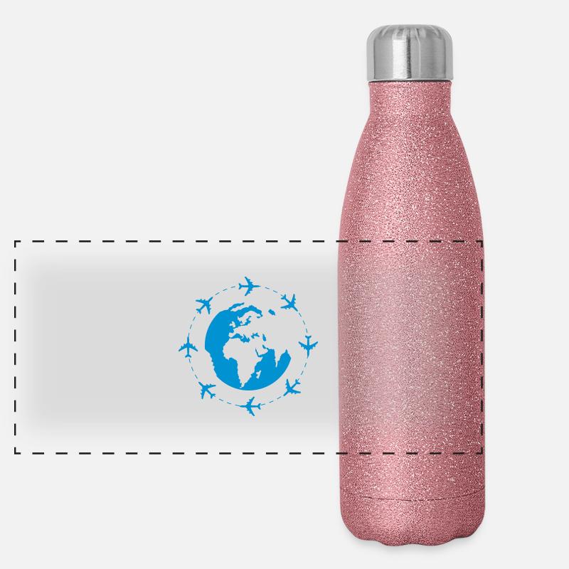 world tour Panoramic Glitter Thermal Bottle 500 ml