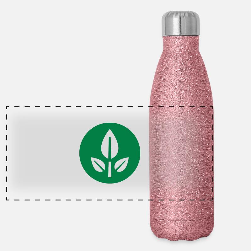 EVE Fleur Symbole des plantes Gourde isotherme panoramique pailletée 500 ml