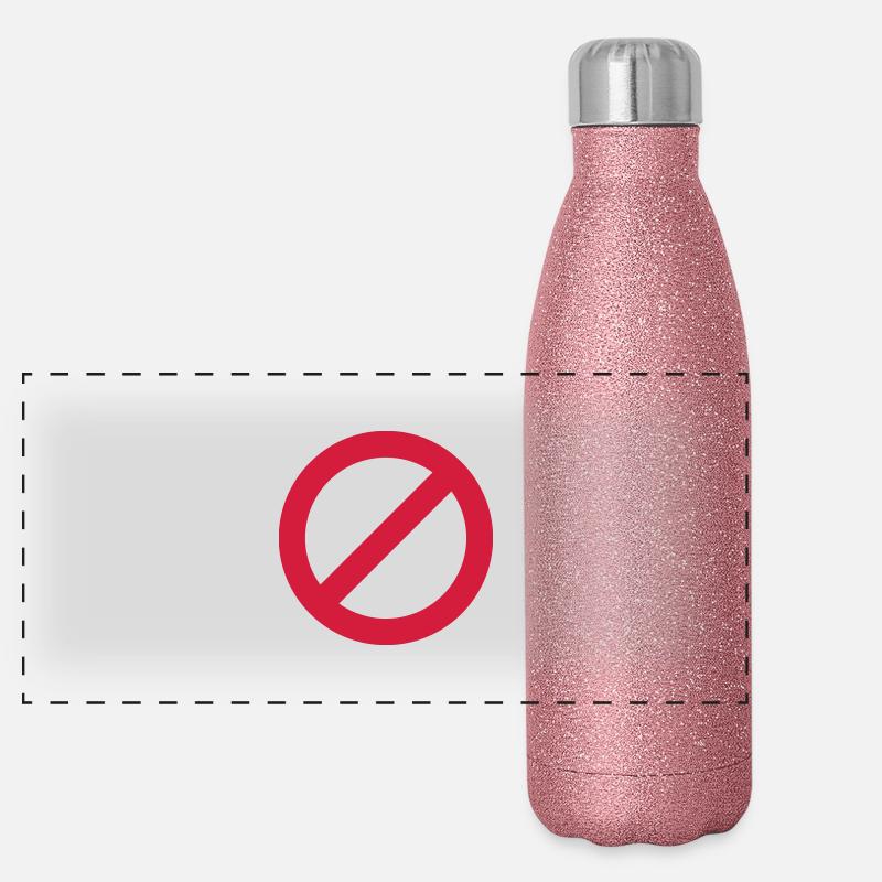 Signe d'interdiction Gourde isotherme panoramique pailletée 500 ml
