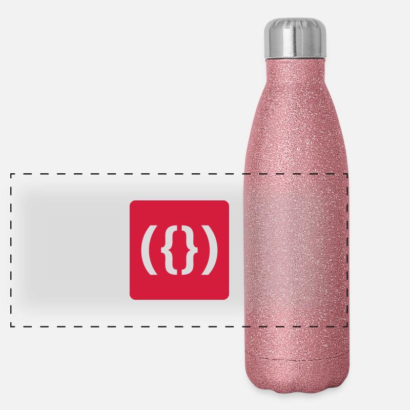 Intoxiqué de Pussy! Gourde isotherme panoramique pailletée 500 ml