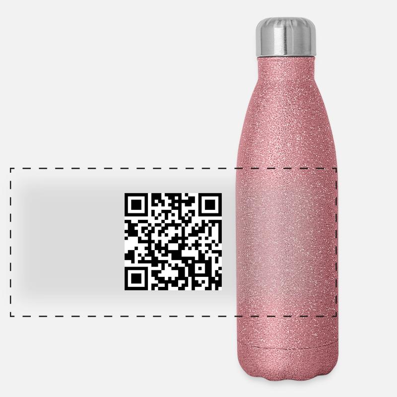 Friendica - The internet is our social network Panorama Glitzer Isolierflasche 500 ml