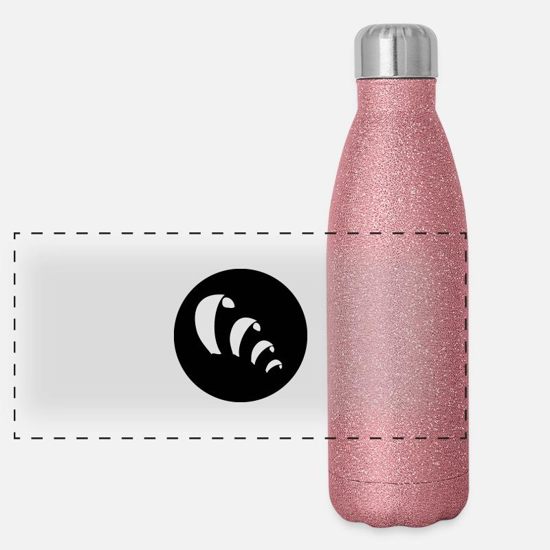 Kites in the sky Panoramic Glitter Thermal Bottle 500 ml