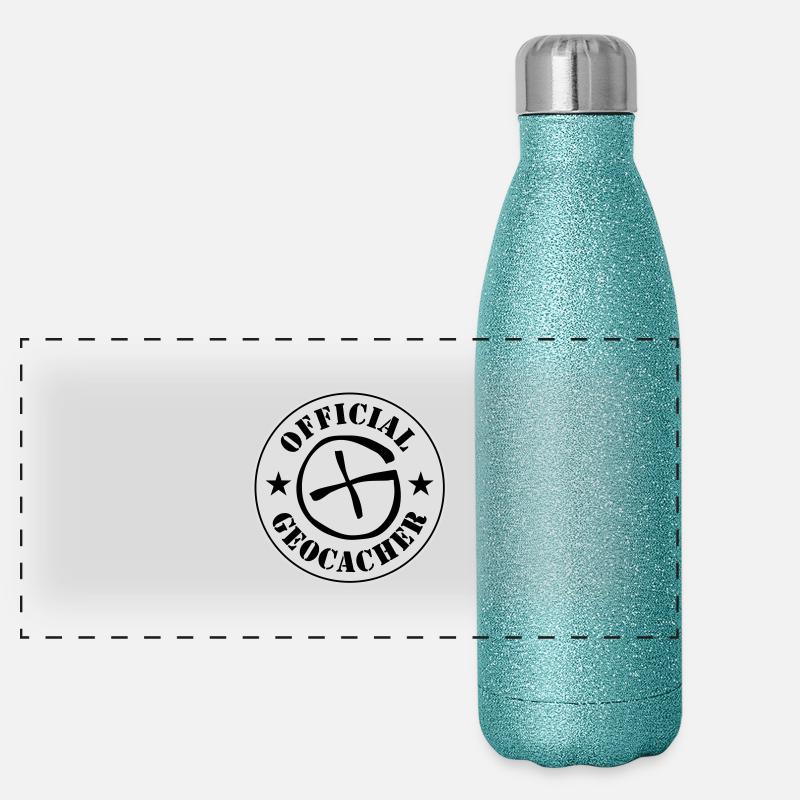 Geocaching Panorama Glitzer Isolierflasche 500 ml