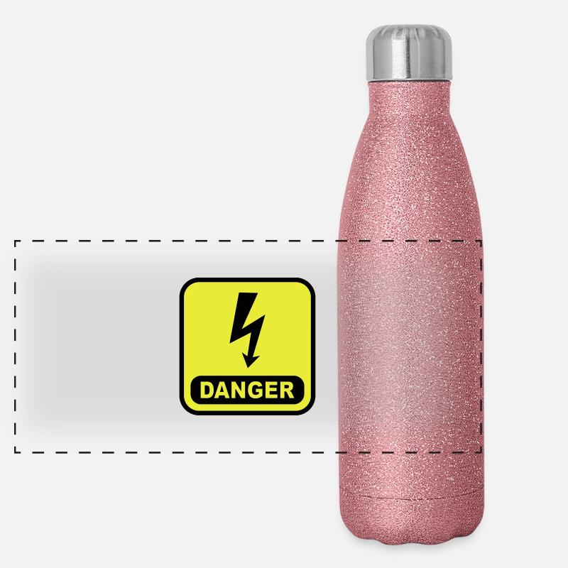 Danger Lightning Panoramic Glitter Thermal Bottle 500 ml