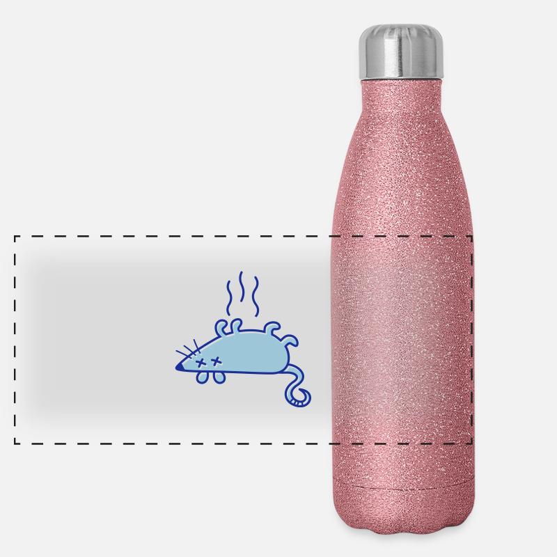 Eine tote Maus Panorama Glitzer Isolierflasche 500 ml