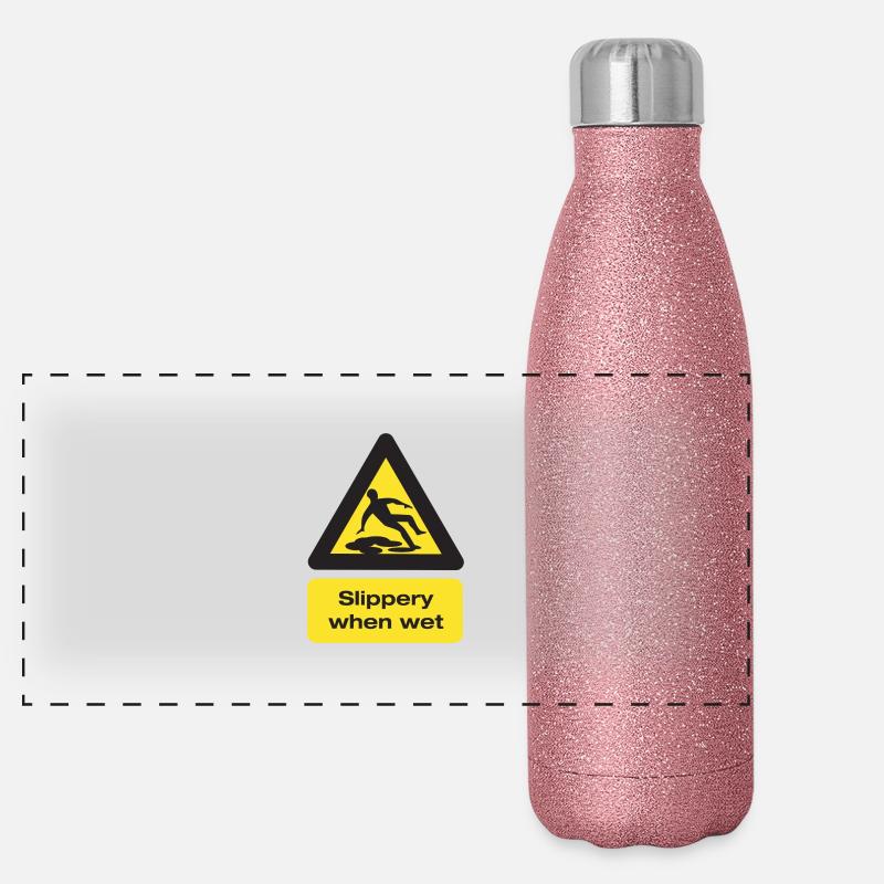 Lorsque glissante humide Gourde isotherme panoramique pailletée 500 ml