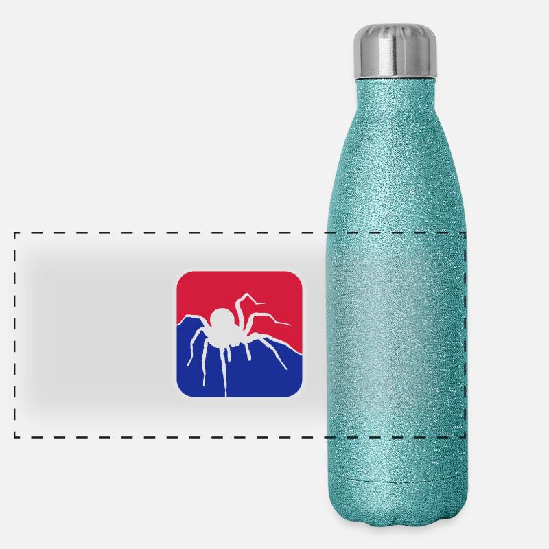 Spider Logo Panorama Glitzer Isolierflasche 500 ml