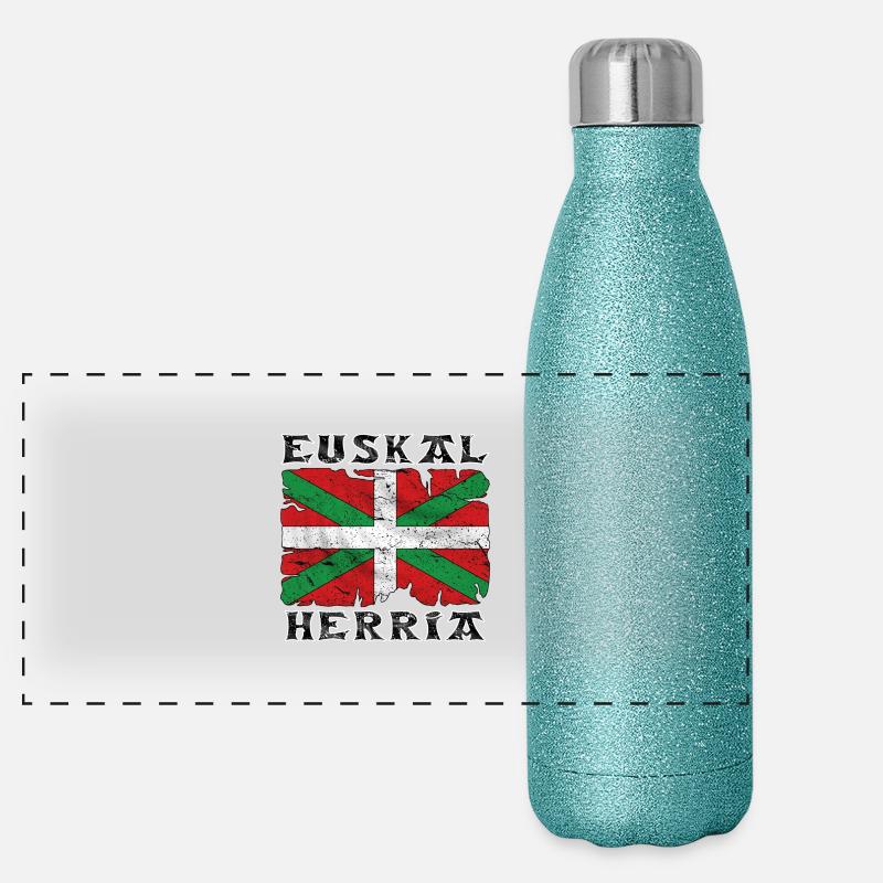 Euskal Herria - Pays Basque 04 Gourde isotherme panoramique pailletée 500 ml