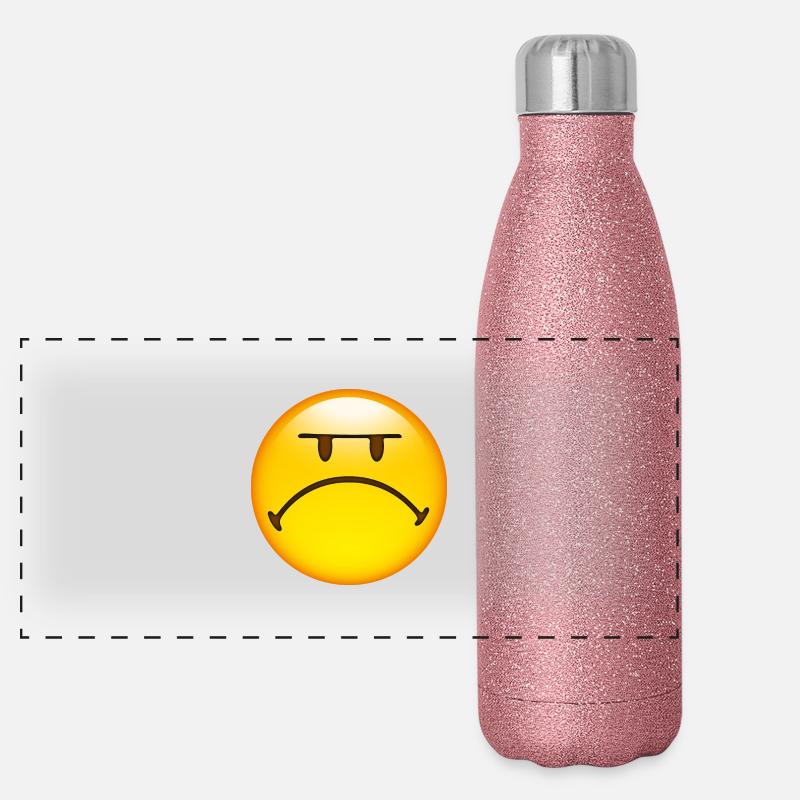 Smiley Mad Panorama Glitzer Isolierflasche 500 ml