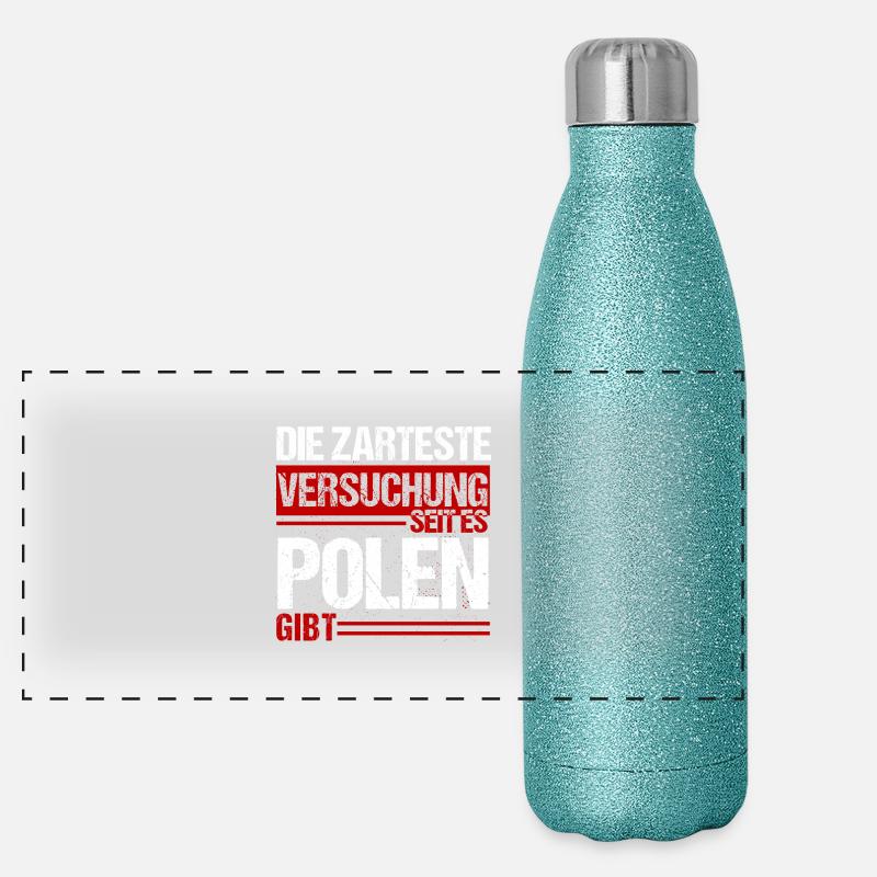 Polen - Zarte Versuchung Panorama Glitzer Isolierflasche 500 ml