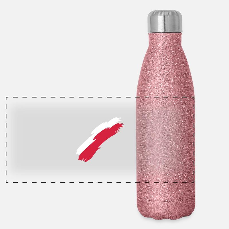 Poland Panoramic Glitter Thermal Bottle 500 ml