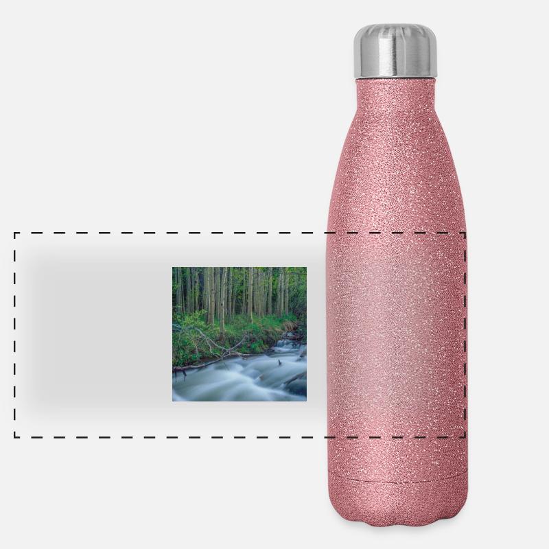 Rocky Mountains River Panoramic Glitter Thermal Bottle 500 ml
