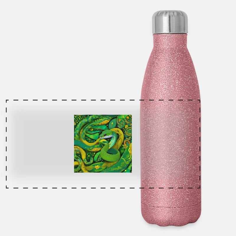 Serpent Gourde isotherme panoramique pailletée 500 ml