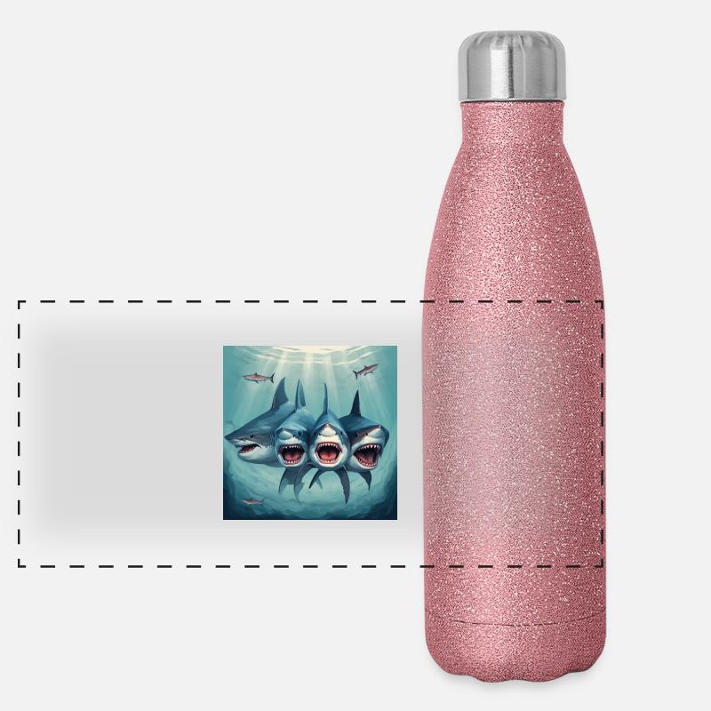 REQUINS Gourde isotherme panoramique pailletée 500 ml