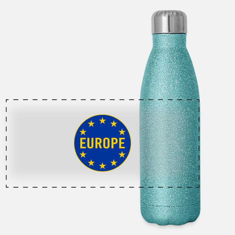 Europe Gourde isotherme panoramique pailletée 500 ml
