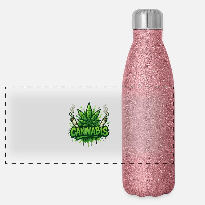 Brokkoli Panorama Glitzer Isolierflasche 500 ml