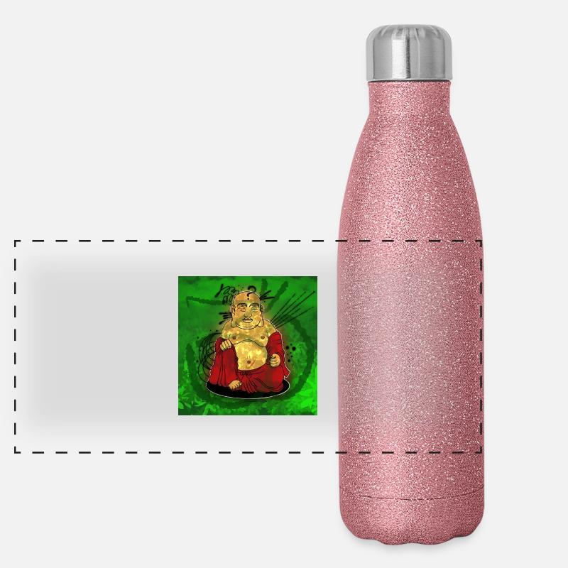 Buddha Panorama Glitzer Isolierflasche 500 ml