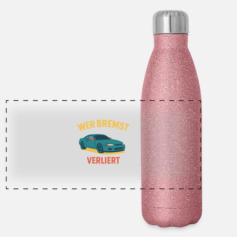 Who brakes loses Panoramic Glitter Thermal Bottle 500 ml
