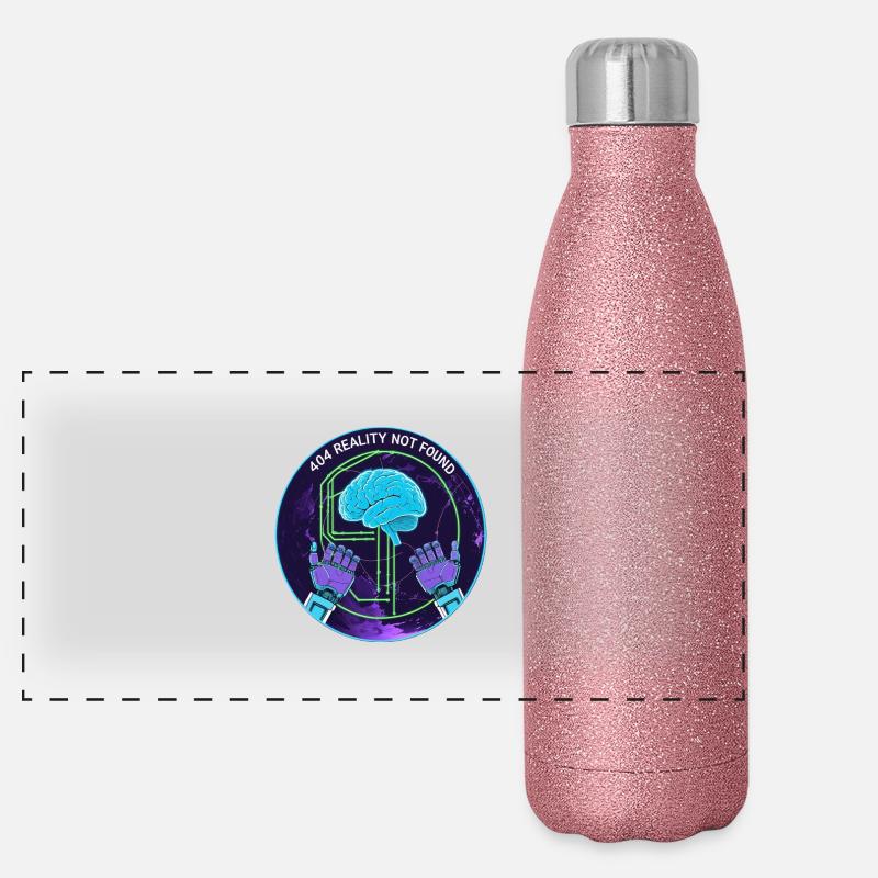 404 Error Panorama Glitzer Isolierflasche 500 ml