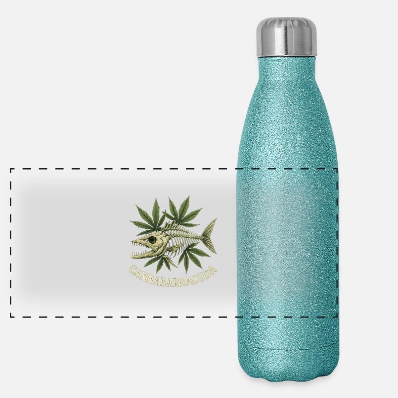 Cannabarracuda Panorama Glitzer Isolierflasche 500 ml