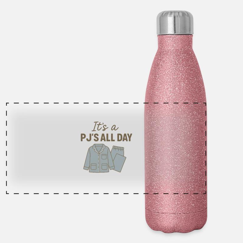 PJ’S All Day – Faulenzen im Pyjama Panorama Glitzer Isolierflasche 500 ml