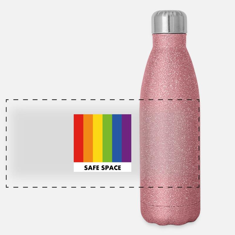Safe Space Pride Verbündete Panorama Glitzer Isolierflasche 500 ml