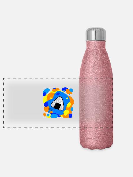Onigiri - Calypso Blous - Panorama Glitzer Isolierflasche 500 ml - Pink Glitzer - Vorne