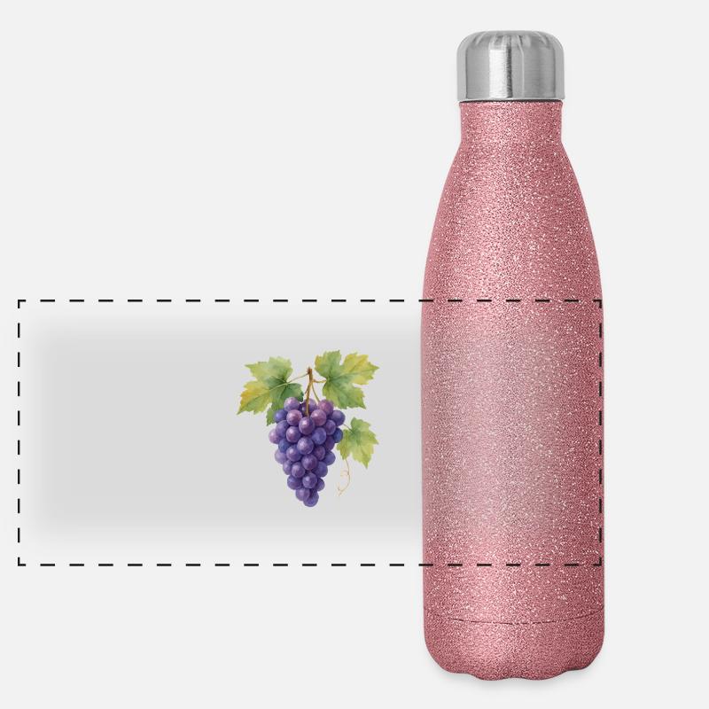 raisins Gourde isotherme panoramique pailletée 500 ml