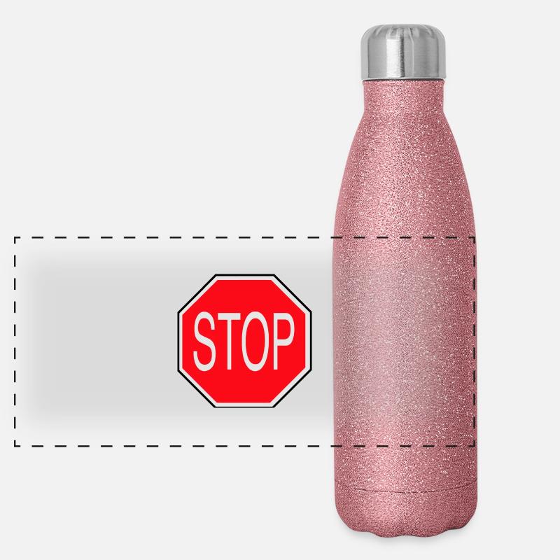Stop! Gourde isotherme panoramique pailletée 500 ml
