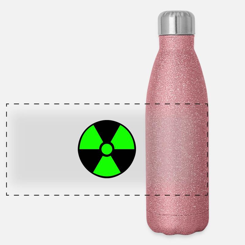 Atomsymbol Panorama Glitzer Isolierflasche 500 ml