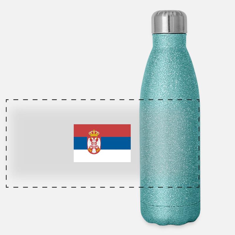 serbia Gourde isotherme panoramique pailletée 500 ml