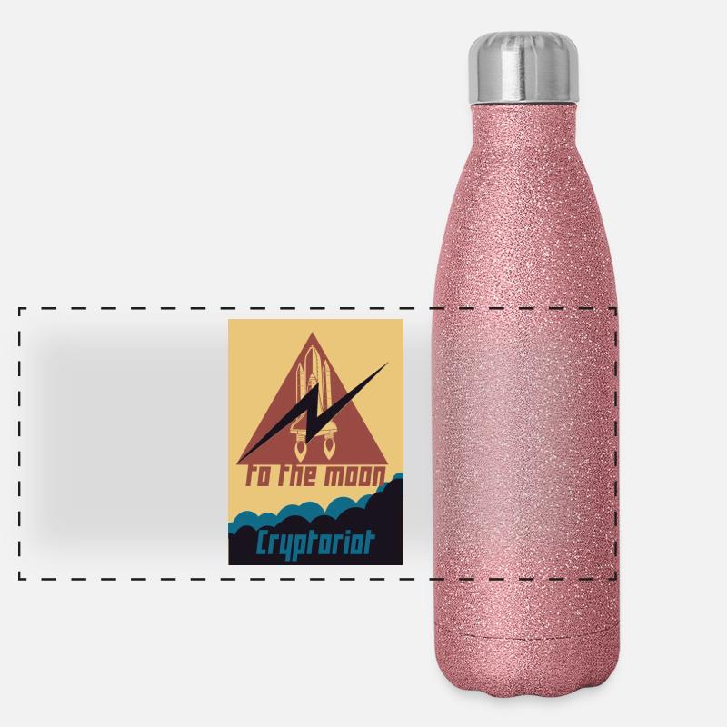 Cryptoriot Panorama Glitzer Isolierflasche 500 ml