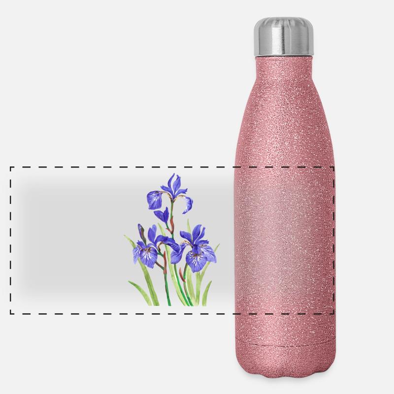Irises Panoramic Glitter Thermal Bottle 500 ml