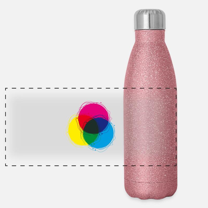 cmyk_05 Panorama Glitzer Isolierflasche 500 ml