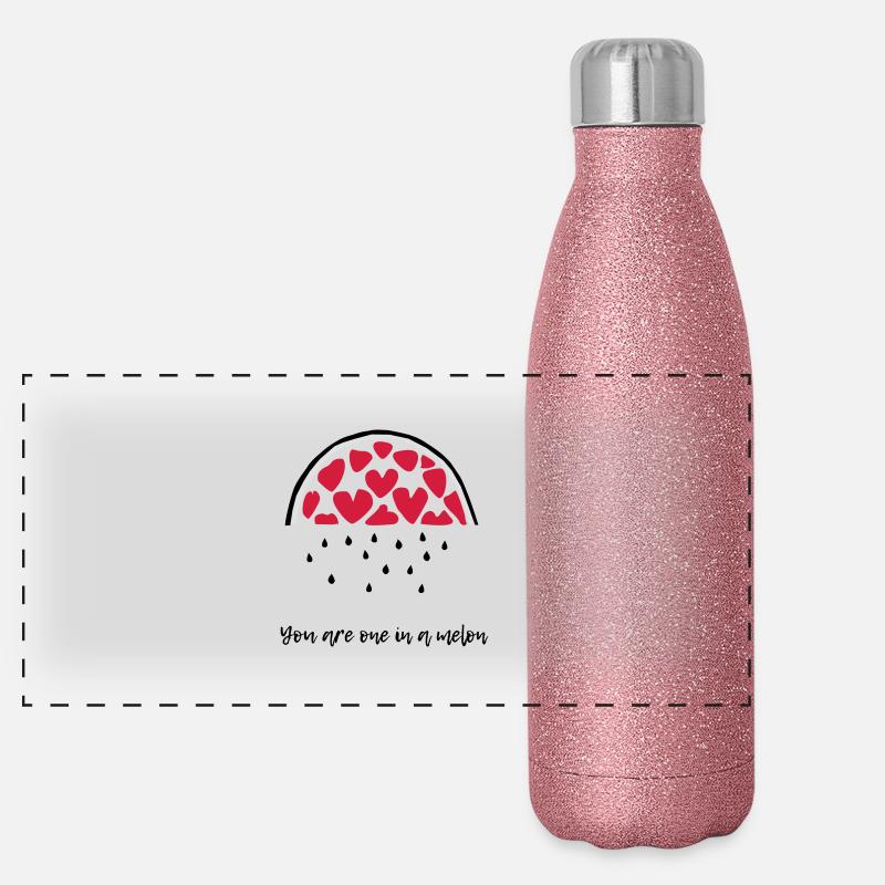 Un dans un melon Gourde isotherme panoramique pailletée 500 ml
