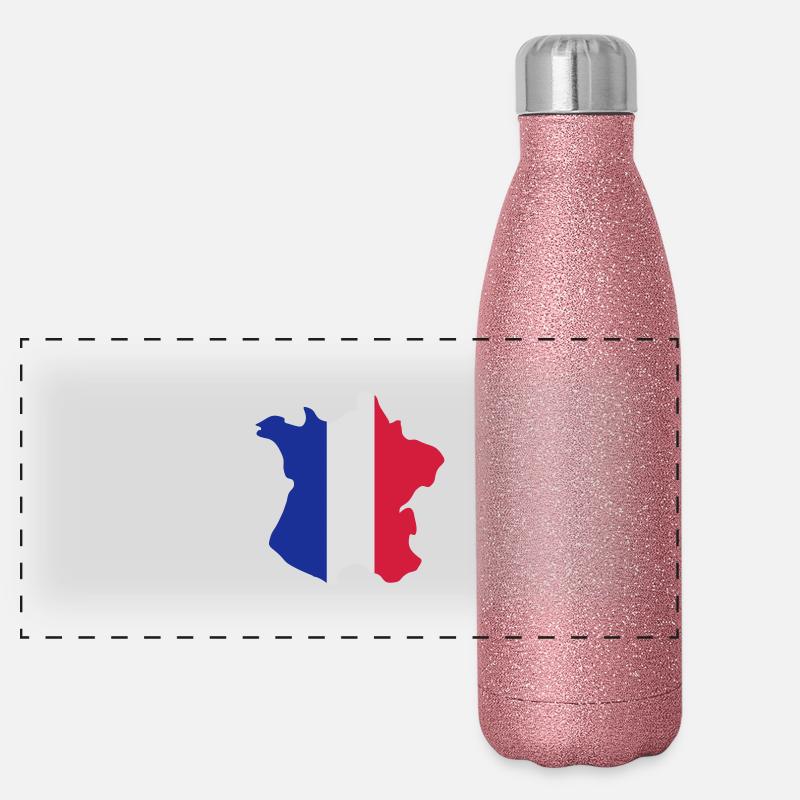 france_map Gourde isotherme panoramique pailletée 500 ml